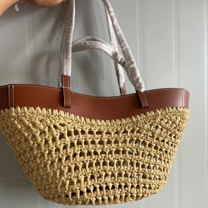 Luxury Bags For Travel - Borsa da spiaggia in tessuto cavo