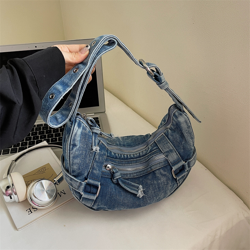 Luxury Bags Denim - Borsa a tracolla in denim da