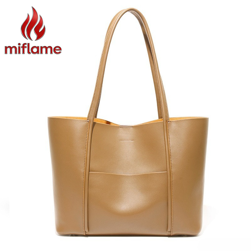 Quiet Luxury Bags Tote - Borsa Tote in Vera Pelle per