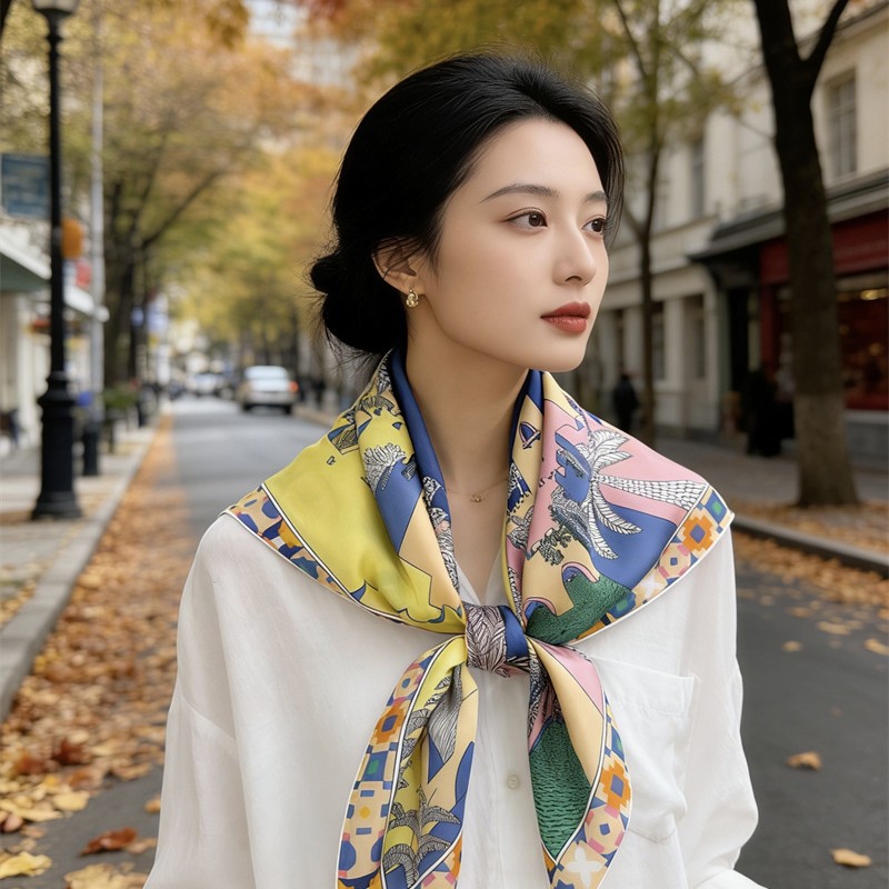 Foulard Quadrato in Seta 90CM, - Luxury Bags And Accessories recensione e prezzo