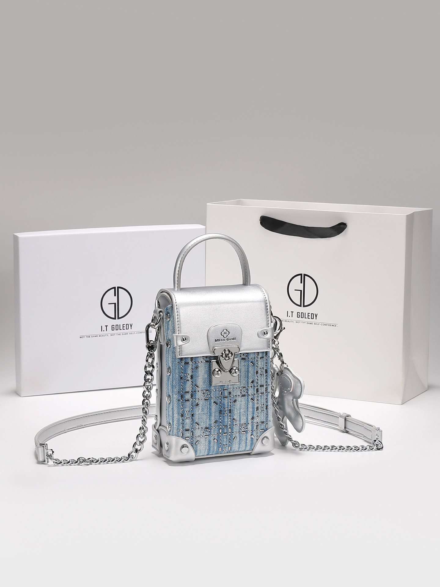 Borsa a tracolla da donna di n - Luxury Bags Denim recensione e prezzo
