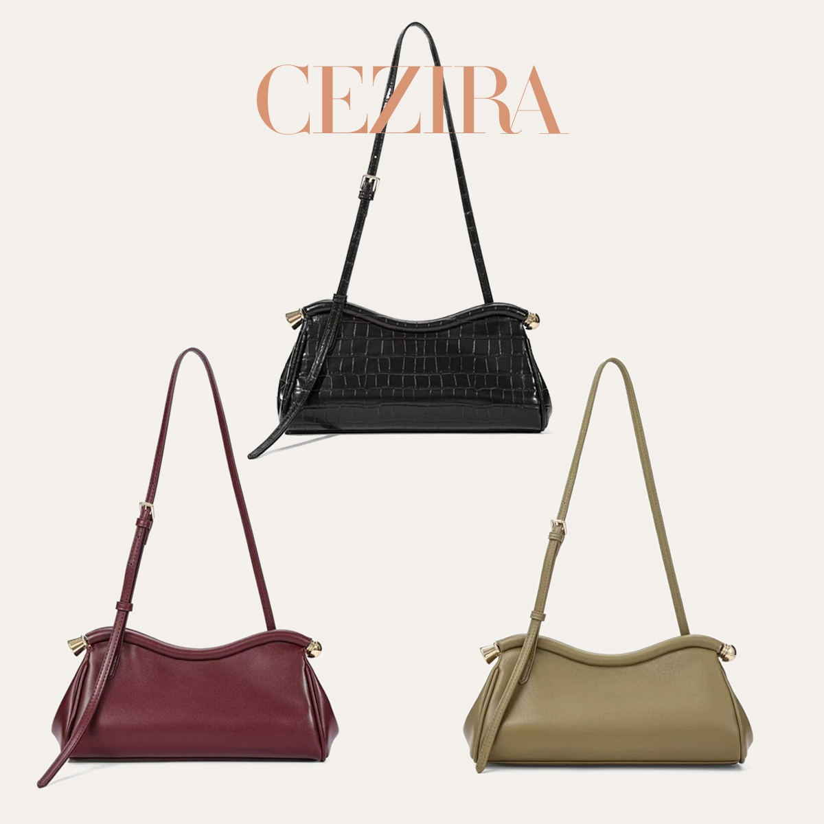 Borsa a Tracolla di Lusso CR c - Luxury Bags Vegan Leather recensione e prezzo