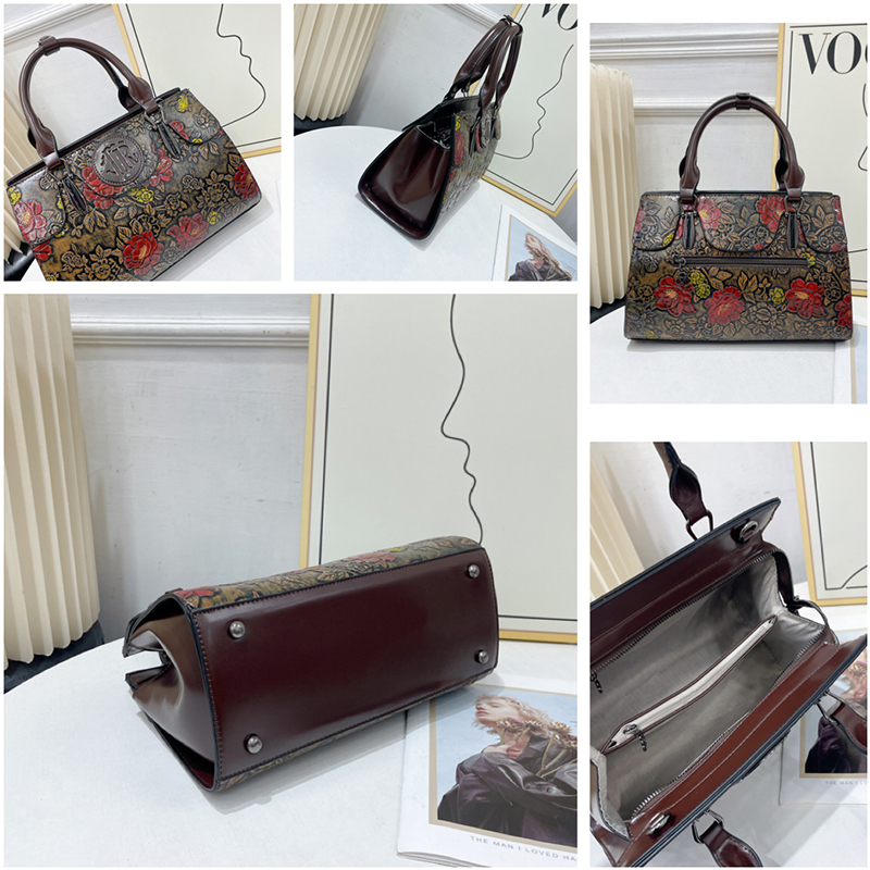 Borsa Tote Vintage con Motivi  - Luxury Bags Vegan Leather recensione e prezzo